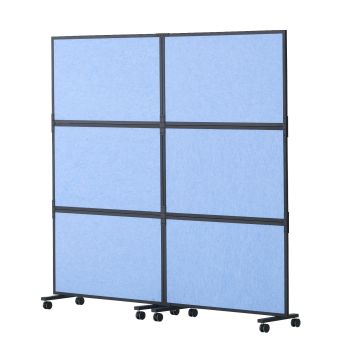 VEVOR Acoustic Room Divider Partition Panel Privacy Screen 2 Pack Indigo Blue