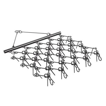 VEVOR Drag Harrow, 5 x 4.5 ft Durable Chain Harrow with 60 Sharp Teeth, Suitable for ATV UTV Tractor, Ideal for Soil Preparation, Seeding, Smoothing Landscapes, and Yard Gravel Driveway Maintenance