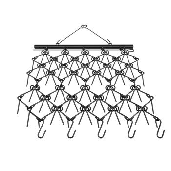 VEVOR Drag Harrow, 4'x4' Heavy-Duty Chain Harrow with 69 Teeth, ATV UTV Tractor Attachments Field Drag Mat for Sod Prepping, Seeding Lawns, Landscape Leveling, Harrow Rake for Gravel Driveway Yard