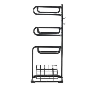 VEVOR Freestanding Saddle Stand, 30 x 30 x 68.5 in, 3 Tiers Saddle Rack, Heavy Duty Saddle Blanket Holder with Removable & Rotating Tiers, English & Western Saddle Rack for Tack Room Organization