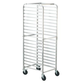 VEVOR Bun Pan Rack, 20-Tier Commercial Bakery Racks with Brake Wheels, Aluminum Racking Trolley Storage for Half & Full Sheet, Speed Rack For Kitchen Home, Bread Baking Equipment, 660x517x1767 mm