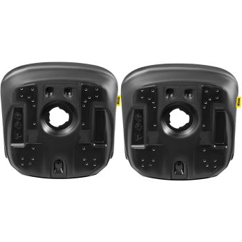 VEVOR Tractor Seat High Back Mower Seat Black Vinyl Forklift Drain Hole Pair