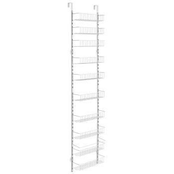 VEVOR 10-Tier Over the Door Pantry Organizer Hanging Storage Rack Adjustable