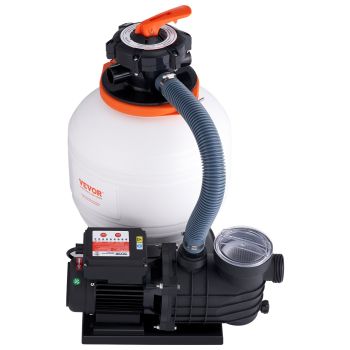VEVOR Sand Filter Above Ground with 450W Pool Pump 13,000 L/H Flow 6-Way Valve