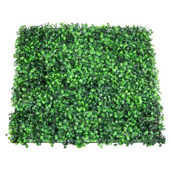 VEVOR Artificial Boxwood Panel UV 12pcs Boxwood Hedge Wall Panels Artificial Grass Backdrop Wall 20X20" 4cm Green Grass Wall Fake Hedge for Decor Privacy Fence Indoor Outdoor Garden Backyard