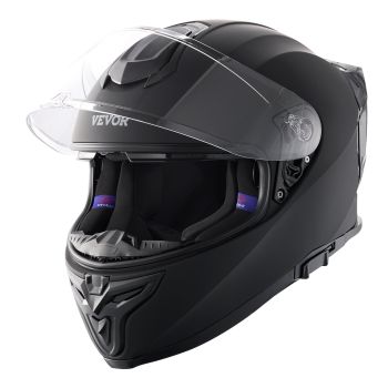 VEVOR Full Face Motorcycle Helmet Motocross Helmet with Bluetooth Slot