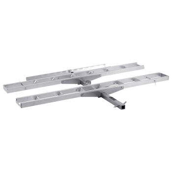 VEVOR Motorcycle Carrier, 2-Bike 272.15KGS Aluminum Motorcycle Carrier Hitch Mount, Loading Ramp, Scooter Dirt Bike Trailer Hauler, Ratchet Straps and Stabilizer, for Car, Truck with 2" Hitch Receiver