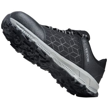 VEVOR Steel Toe Shoes for Men US Size 9 Athletic Work Shoe Sneakers Black
