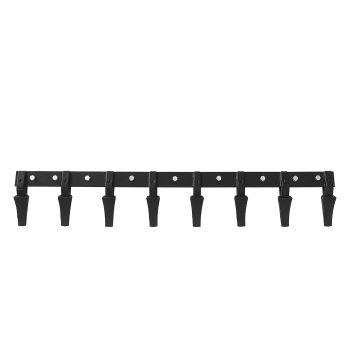 VEVOR Bucket Tooth Bar, 1650mm, Heavy Duty Tractor Bucket 8 Teeth Bar for Loader Tractor Skidsteer, 2000 kg Load-Bearing Capacity Bolt On Design, for Efficient Soil Excavation and Bucket Protection