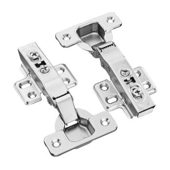 VEVOR Cabinet Hinges, 60 Packs Full Overlay Kitchen Cabinet Door Hinges, 100 Degree Opening Angel Soft Close Concealed Cupboard Hinges for Frameless Cabinet Type, with Mounting Screws