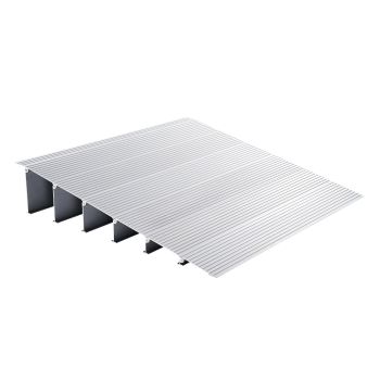 VEVOR Door Threshold Ramp, 6" Rise, 800 lbs Load Capacity, Door Ramp for Wheelchairs, Aluminum Threshold Ramp for Doorways, Adjustable Modular Threshold Ramp for Wheelchairs, Scooters, Power Chairs