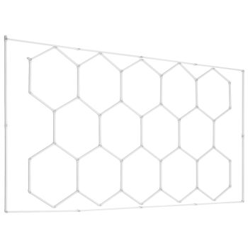 VEVOR Hexagon Garage Lights 86400LM 5 Grid Honeycomb LED Shop Ceiling Light