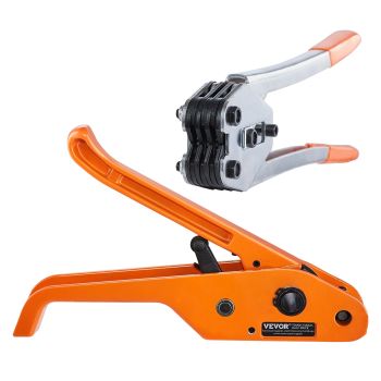VEVOR Banding Strapping Kit with Strapping Tensioner Tool, Banding Sealer Tool, 100 m Length PP Band, 100 Metal Seals, Pallet Packaging Strapping Banding Kit, Banding Packaging Strapping for Packing