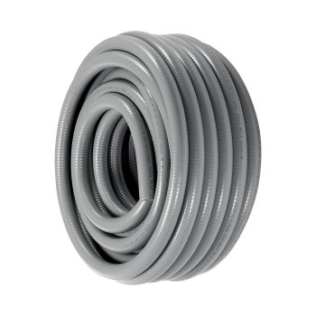 VEVOR 12.7 mm Flexible Electrical Conduit, 30.5 m, PVC Liquid-Tight Conduit Non-Metallic with 5 Straight and 5 90-Degree Conduit Connector Fittings, for Air Conditioning Motor Controller Pump, IP65