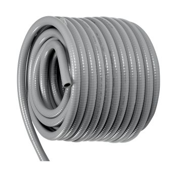 VEVOR 25.4 mm Flexible Electrical Conduit, 30.5 m, PVC Liquid-Tight Conduit Non-Metallic with 5 Straight and 5 90-Degree Conduit Connector Fittings, for Air Conditioning Motor Controller Pump, IP65