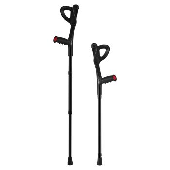 VEVOR Forearm Crutches 10-Level Height Adjustable Walking Crutches 1 Pair 350LBS