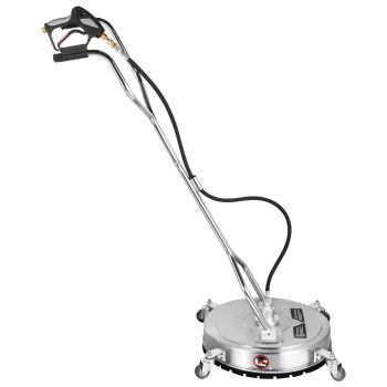 VEVOR Surface Cleaner 20 inch Flat Surface Cleaner for Pressure Washer 4000psi Pressure with 3/8 Quick Connector Surface Cleaner W/ Casters 10.5GPM Stainless Steel Rotating Rod & 3 Nozzle for Patio