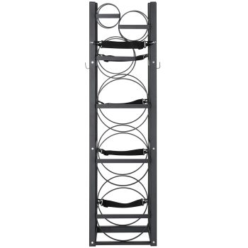 VEVOR Refrigerant Tank Rack, with 3 x 30lbs and Other 3 Small Bottle Tanks, Cylinder Tank Rack 12.79x12.99x47.12 in, Refrigerant Cylinder Rack and Holders for Freon, Gases, Oxygen, Nitrogen