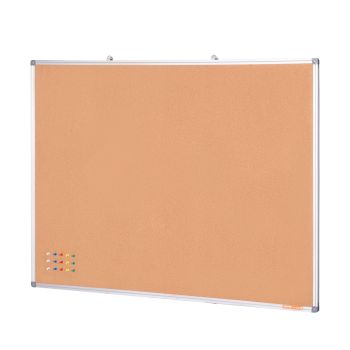 VEVOR 48"x36" Large Cork Board – Wall-Mounted Bulletin Board with Pin Board – Perfect for School, Home, Office