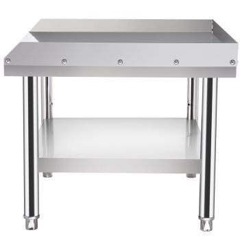 VEVOR Stainless Steel Equipment Grill Stand, 122 x 76 x 61cm Stainless Table, Grill Stand Table with Adjustable Storage Undershelf, Equipment Stand Grill Table for Hotel, Home, Restaurant Kitchen