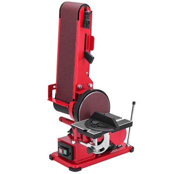 VEVOR Belt Sander 4" x 36", Disc Combo Sander 6",Electric Adjustable Bench Belt Sander 375W,Grinder Bench Sanding Machine With 4 Rubber Foot Pad
