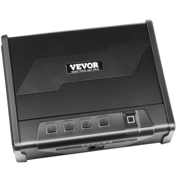 VEVOR Gun Safe for Pistols Biometric Gun Safe with 3 Access Ways for 2 Pistols