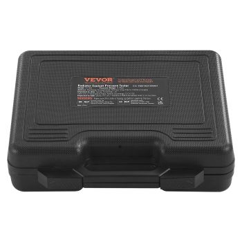 VEVOR 14 pcs Universal Radiator Pressure Tester Kit, Coolant Pressure Tester Kit with Manual Pump and Color-coded Steel Test Cap Adapters, with Toolbox, For Cars Motorcycles Trucks Cooling System