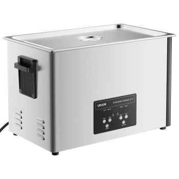 VEVOR 30L Ultrasonic Cleaner, Professional Ultrasonic Cleaner Machine with Cleaning Basket & Digital Display, 480W Stainless Steel 40kHz Industrial Cleaning Machine for Parts, Carburetors, Instruments