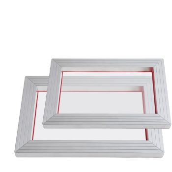 VEVOR Screen Printing Kit, 2 Pieces Aluminum Silk Screen Printing Frames20.3 x 25.4/25.4 x 35.6cm 110 Count Mesh, 2 Tapes and Screen Printing Squeegees and Transparency Films for T-shirts DIY