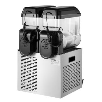 VEVOR 12Lx2 Tank Commercial Slushy Machine Margarita Smoothie Frozen Drink Maker