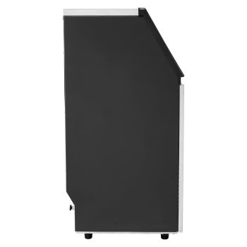 VEVOR Commercial Ice Maker Machine, 100lbs/24H Ice Maker Machine with 33lbs Storage Capacity, 45 Ice Cubes in 15 Minutes, LED Digital Display Freestanding Self-Cleaning for Bar Office Restaurant