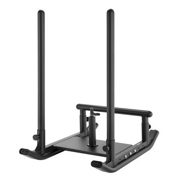 VEVOR Weight Sled, Steel Power Sled, Fitness Strength Training Sleds for Athletic Exercise Speed Improvement, Workout Fitness Equipment with Handle, Compatible with 25/51 mm Weight Plates, Black