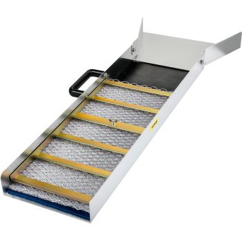 VEVOR Aluminum Alloy Sluice Box, Compact 36" Mini Sluice Boxes for Gold, Lightweight Gold Sluice Equipment, Portable Sluice Boxes with Miner\'s Moss, River, Creek, Gold Panning, Prospecting, Dredging