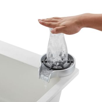 VEVOR Glass Rinser 10 Spraying Jets 360° Rotating ABS Cup Washer & Cup Holder