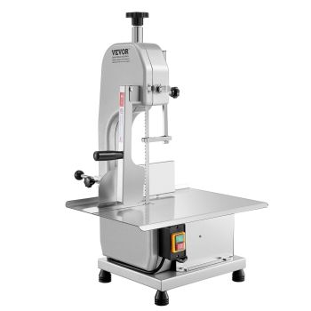 VEVOR 650W Commercial Electric Meat Bandsaw Stainless Steel Bone Sawing Machine
