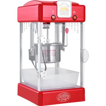 VEVOR Popcorn Popper Machine Tabletop Popcorn Maker 300W 2.5 Oz Red