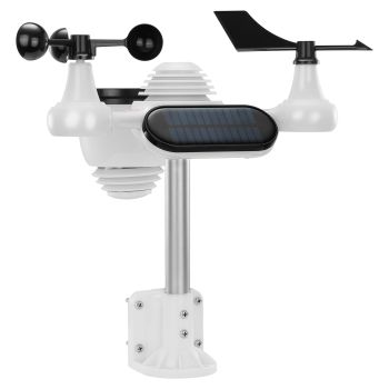 VEVOR 7-in-1 Wireless Weather Station, 7.5 in Large Color Display, Digital Home Weather Station Indoor Outdoor, for Temperature Humidity Wind Speed/Direction Rain UV, with Forecast Data, Alarm, Alerts