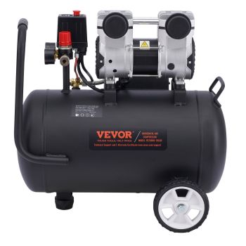 VEVOR Air Compressor Compact Portable Oil Free Compressor 30L 90 PSI