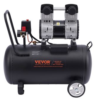 VEVOR Air Compressor Compact Portable Oil Free Compressor 60L 90 PSI