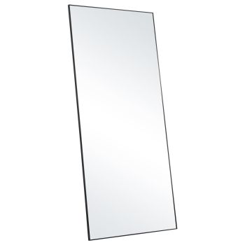 VEVOR Full Length Mirror, 1800x785 mm, Extra Large Standing Hanging or Leaning Rectangle Floor Mirror with Tempered Glass Aluminum Alloy Frame, Full Body Dressing Mirror for Living Room Bedroom, Black