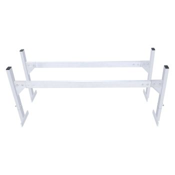 VEVOR Van Roof Ladder Rack, 2 Bars Aluminum Alloy Roof Ladder Racks, 181 kg Capacity Rain-Gutter Van Roof Rack, Adjustable Length 1300-2060 mm, Van Ladder Rack for Van, Cargo, Trailer