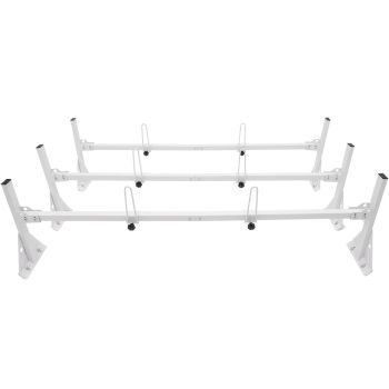VEVOR 3-Bar Van Roof Ladder Rack Adjustable 56.3"-61.4" for Full-Size Vans