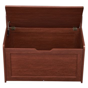 VEVOR Kids Toy Storage Bench Wooden Toy Box Chest 32.68 x 17.91 x 24.02" Cherry