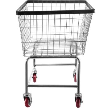 VEVOR Wire Laundry Cart Wire Laundry Basket 4.5 Bushel Heavy Duty w/ 5'' Wheels