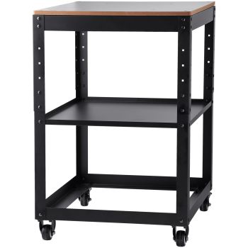 VEVOR Planer Stand, 100 lbs / 45 kg heavy loads, Three-Gear Height Adjustable Thickness Planer Table,with 4 Stable Casters & Storage Space, for most planers, saws, bench-top machines, power tools