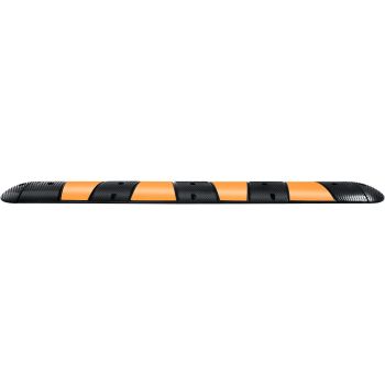 VEVOR Rubber Speed Bump, 1 Pack 2 Channel Speed Bump Hump, 72\" Long Modular Speed Bump Rated 22000 LBS Loading, 72.8 x 12.2 x 2.2 Garage Speed Bump for Asphalt Concrete Gravel Driveway with 2 End Cap