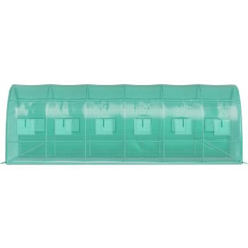 VEVOR Walk-in Tunnel Greenhouse Galvanized Frame Waterproof Cover 20x10x7 ft