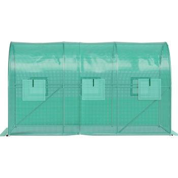 VEVOR Walk-in Tunnel Greenhouse Galvanized Frame & Waterproof Cover 12x7x7 ft
