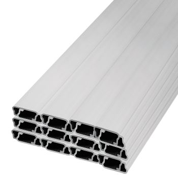 VEVOR Spring Wire and Lock Channel, 2m Spring Lock & U-Channel Bundle for Greenhouse, 50 Packs PE Coated Spring Wire & Aluminum Alloy Channel, Plastic Poly Film or Shade Cloth Attachment with Scre
