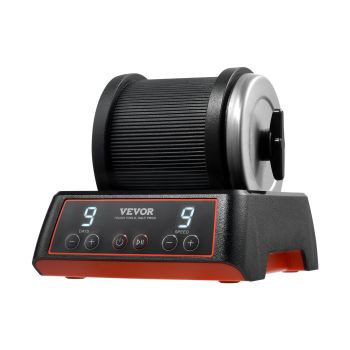 VEVOR Rock Tumbler Kit, 2.5 lbs Rock Polishing Kit, 9 Speed Settings 9-Day Polishing Timer Stone Polishing Kit, Rock Polisher with Rough Gemstones and Polishing Grits, Rock Polisher for Kids Adults